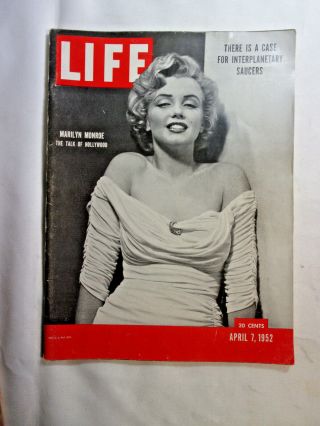 (2) Vintage Life Magazines April 7,  1952 Marilyn Monroe & April 20,  1959 / Look 2