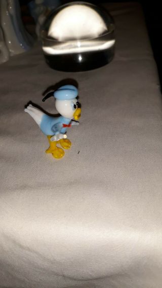 Handmade Blown Glass Donald Duck 3
