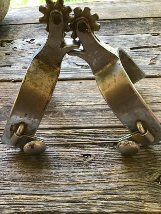 Old Heavy Vintage Kelly Western Cowboy Spurs Authentic