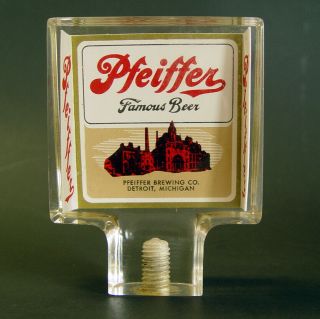 Old Beer Distributor Fresh Pfeiffer Beer Tap Handle Ready To Display Or Use