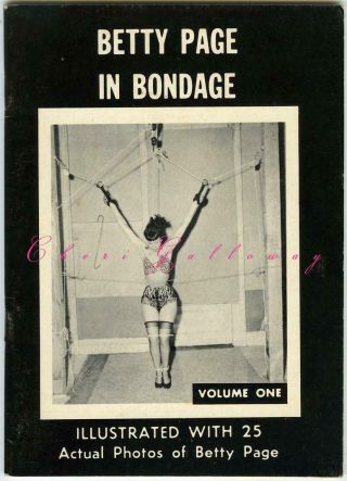 Vintage Betty Page In Bondage Volume One Nutrix Mcmlx 5 X 7