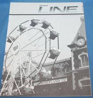 Disneyland Line Vol.  19 No.  37 September 10,  1987 Cast Member Item
