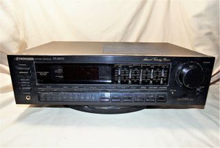 Vtg 1990 Pioneer Sx - 2800 Stereo Receiver 65 Wpc W Phono Input & 5 Band Equalizer