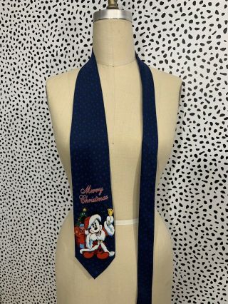 Walt Disney Vintage Tie Mickey Mouse Christmas Holiday