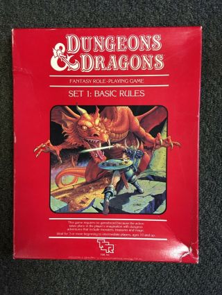 Vintage D&d Dungeons & Dragons Basic Rules Set 1 1011