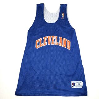 Vintage Cleveland Cavaliers Reversible Practice 90 Champion Basketball Jersey Xl