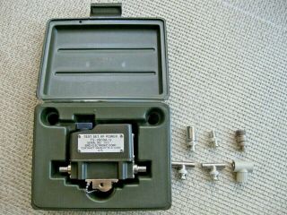 Bird Thruline Wattmeter 4110 Transmitter Test Set & Case - Vtg Us Army Surplus