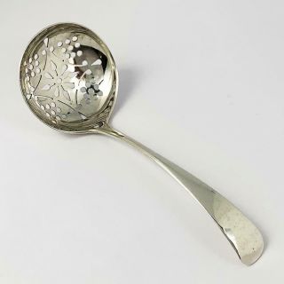 Edwardian Sterling Silver Sugar Sifter Spoon Sheffield 1904 C W Fletcher