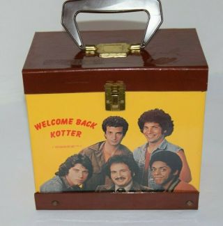 Vintage 1976 Welcome Back Kotter Record Carrying Case For 45s