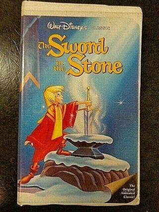 Vintage Walt Disney The Black Diamond Classic The Sword In The Stone,  Vhs 229