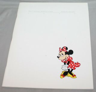 The Walt Disney Company 1985 Annual Report Minnie Mouse Cover