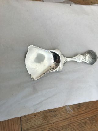 Vintage Dutch Solid Silver Tea Caddy Spoon