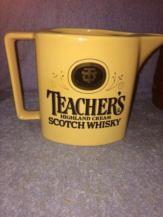Pub Bar Teachers Scotch Whisky Water Jug 1970 