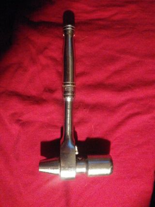 Vintage Tubelox 1/2 " Scaffold Ratchet Hammer Wrench & 7/8 " Tw025 Socket
