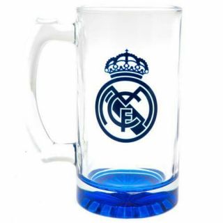 Official Real Madrid Cf Stein Glass Beer Tankard Gift