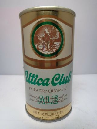 Utica Club Extra Dry Cream Ale Straight Steel Pull Tab Beer Can 132 - 19 York