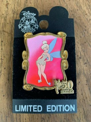 Disney Wdw 50 Years Of Tinker Bell Series 4 April Gold Frame Pink Le 5000 Pin