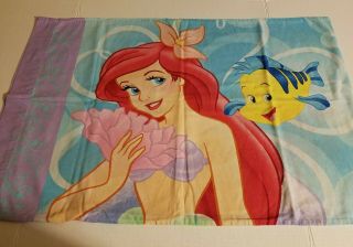 Disney The Little Mermaid Special Edition.  Single.  2 Sided Pillowcase