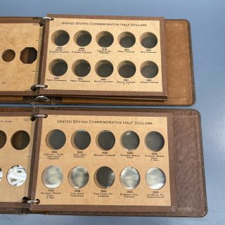 Pair (2) Vintage Wayte Raymond - National Coin Albums - Commemorative 1892 - 1938 3