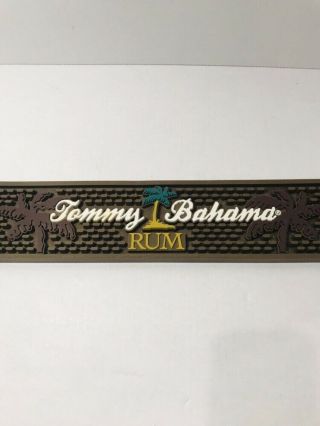 Tommy Bahama Rum Rail Bar Mat Runner Beer Coaster 23 3/4 " X 3 1/2 " Brown