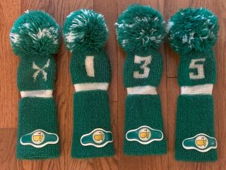 ⛳️augusta National Masters Green Club Covers (4) Vintage