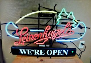 LEINENKUGEL ' S BEER Insert For Neon Sign Fits Two Diff.  Liny Neons NOS 2