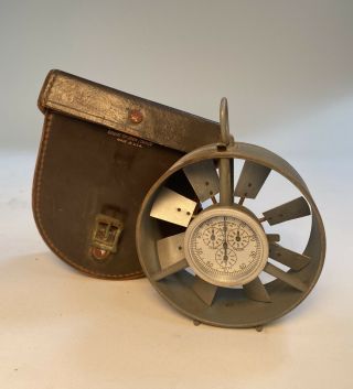 Vintage Davis Instrument Anemometer Air Flow Meter W/ Case