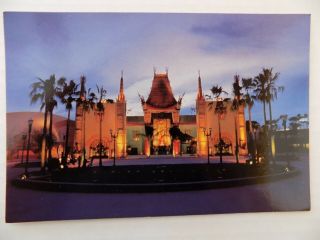Disney Mgm Studios Chinese Theater Postcard Great Movie Ride Circa 90s