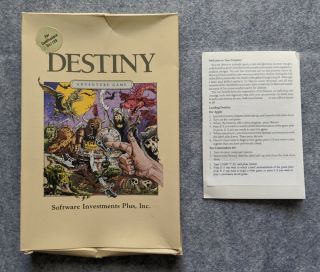 Destiny Box Commodore 64 Software Investments Plus Vintage Computer Game C64