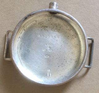 Vintage Francois Borgel Solid Silver Ww1 Trench Watch Case Dated 1917