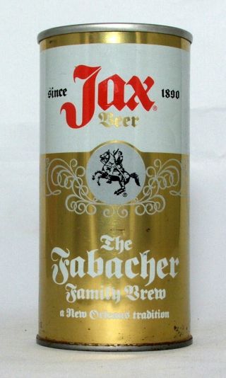 Jax Beer 10 Oz.  Pull Top Beer Can - Jackson Brewing,  Orleans,  La.