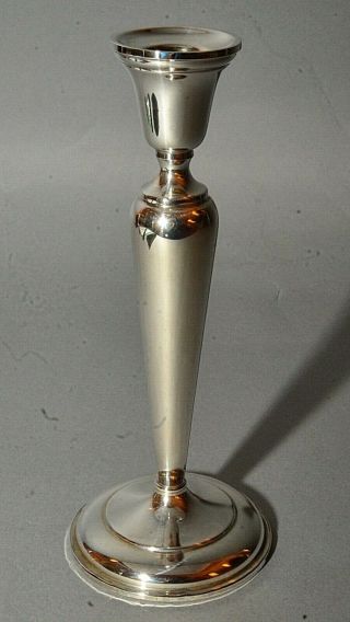 Preisner Sterling Silver Weighted Candlestick Candle Holder Model 723 - 8 - 1/2 " H
