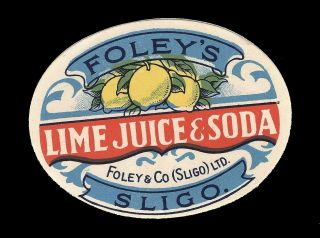 Rare Vintage Foley Sligo Old Irish Beer Advertising Bottle Label Pub Bar Ireland