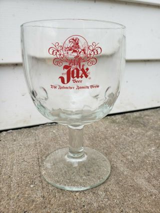 Vintage 1970s Jax Beer Orleans Glass Goblet
