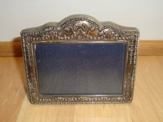 Vintage English Robert Carr Sterling Silver Small 2.  5x3.  5 " Picture Photo Frame