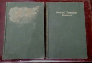 Vintage Full Year 1907 Vol.  18 1 & 2 National Geographic Bound Volumes