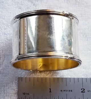 Heavy Vintage German 800 Silver Napkin Ring - No Monogram