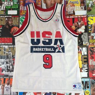Nba Champion Vintage Size 48 Michael Jordan Usa Dream Team Vintage Retro Jersey