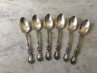 Collectible Vintage Silverplate Teaspoons 1835 R.  Wallace 1903