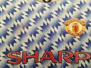 Manchester United Man Utd 1990/92 Away Adidas Vintage Shirt 1992 XL Men 2