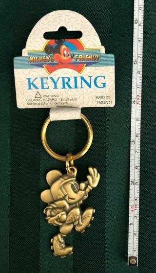 Disney Keychain Mickey Mouse With Football