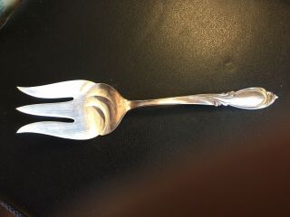 Rhapsody By International Sterling Silver Large Cold Meat Serving Fork