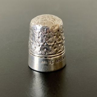 Vintage Sterling Silver Thimble & Case Dreema Henry Griffith & Sons Ltd 3