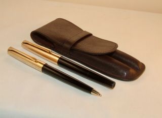 Vintage Pelikan 30 Fountain Pen & Ballpoint Pen Set - Pouched - 14k Nib - C1960 