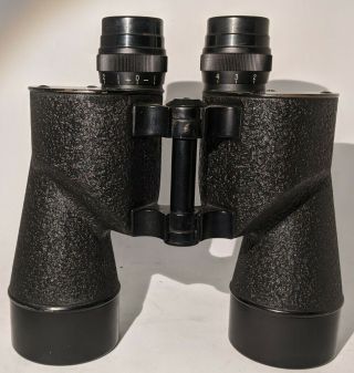 Vtg Wwii U.  S.  Navy Bu Aero Mark 21 Sard Square D 7x50 Binoculars W/leather Case