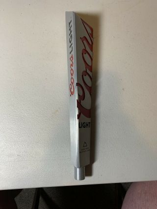 Coors Lights Aluminum Made With Recycled Cans Beer Tap Handle