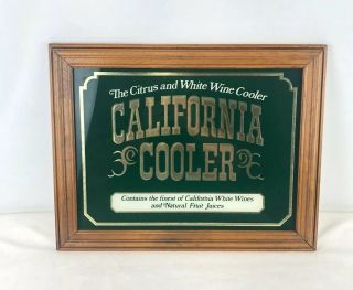 Vintage California Cooler Wine Cooler Bar Pub Sign Man Cave 19”x15”