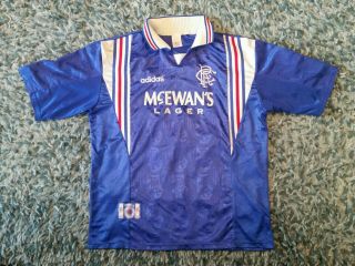 Rangers Fc 1996/97 Home Shirt Adult Xl - Vintage Retro Adidas