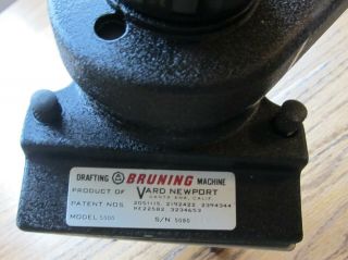 Vintage Charles Bruning Drafting Machine Model 48 - 103 Architect Engineering 2