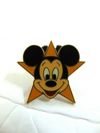 Disney Pin - Mickey Mouse In Yellow Star On Hollywood Walk Of Fame 1459